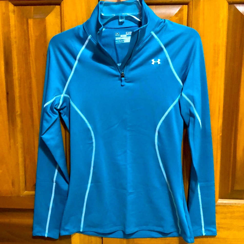 Under Armour pull over jacket TURQUOISE size Small